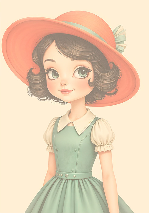 Papel de carta clarinho art big boneca charme - original