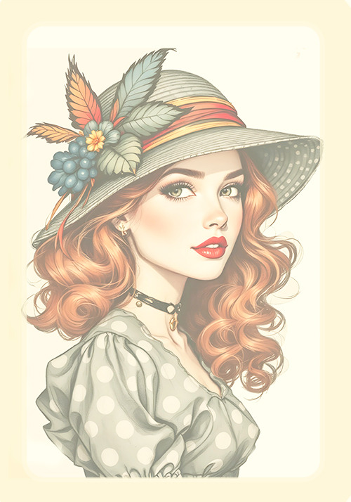 Papel de carta art big clarinho boneca vintage - original