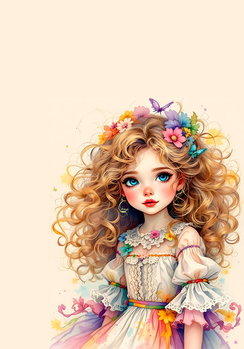 Papel de carta boneca mística- original