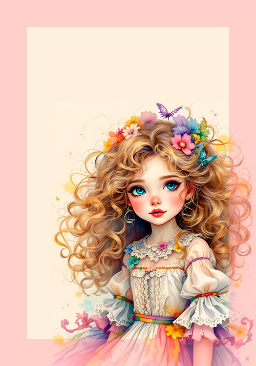 Papel de carta boneca mistica - original