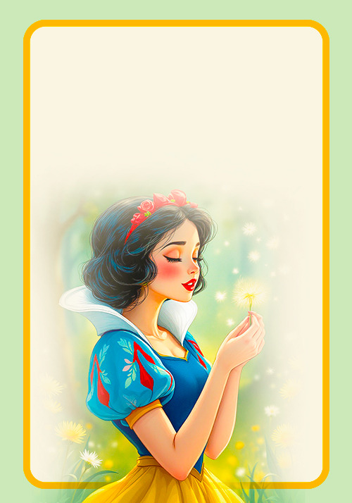 Papel de carta Branca de Neve
