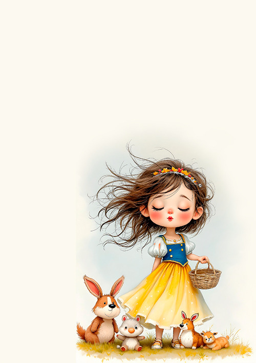 Papel de carta beijo de princesa