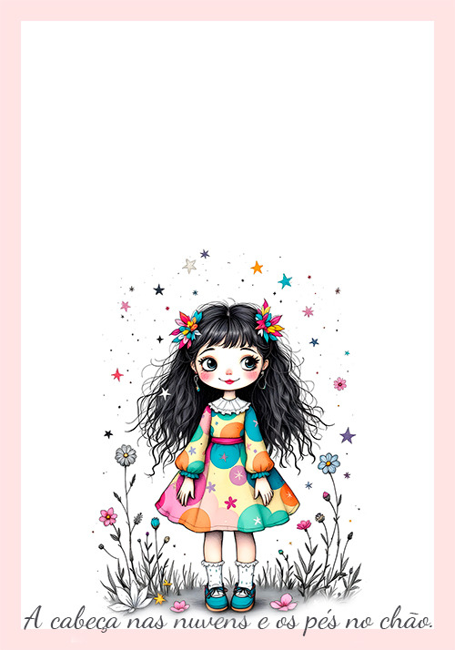 Papel de carta com frase PAPER DOLLS ORIGINAL