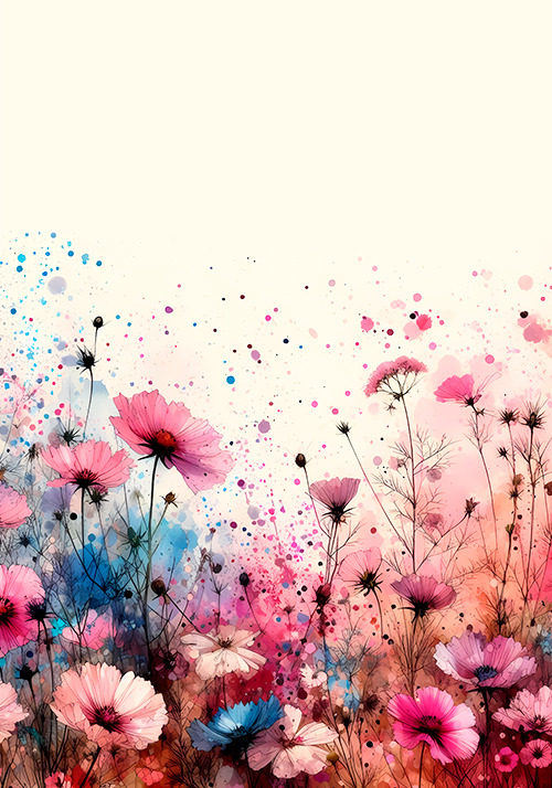 Papel de carta floral