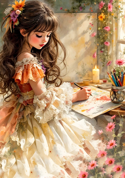 Papel de carta love dolls porcelain Original