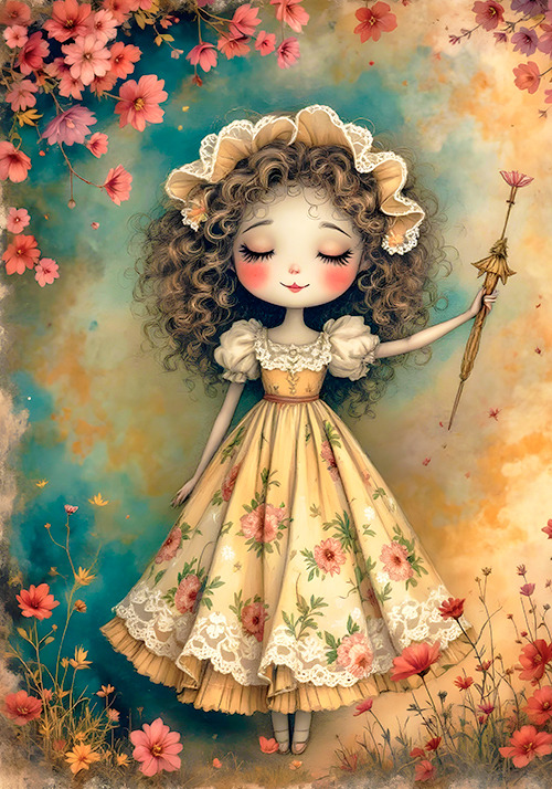 Papel de carta love dolls mate Original