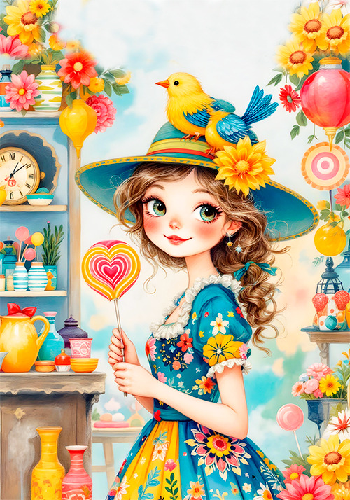 Papel de carta love dolls Original