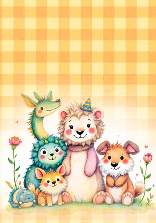 COLEÇÃO BICHINOS MÍSTICOS- 07 PAPÉIS DE CARTA