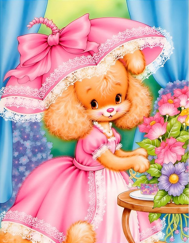 COLEÇÃO BICHINHOS VINTAGE A FESTINHA - 08 PAPÉIS DE CARTA