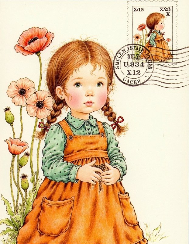 COLEÇÃO CARTINHAS FLORES VERMELHAS - 12 PAPÉIS DE CARTA