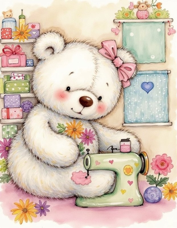 COLEÇÃO COSTURANDO MUNDO FOFO - 17 PAPÉIS DE CARTA