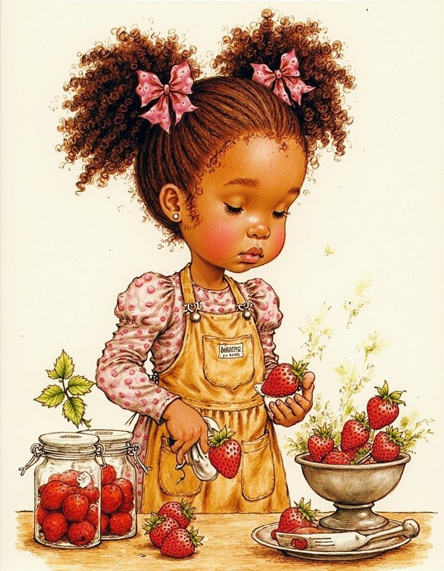 COLEÇÃO TRAÇOS DE SARAH COZINHA DE MORANGOS - 11 PAPÉIS DE CARTA