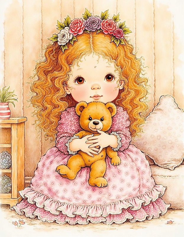 COLEÇÃO VINTAGE MEU URSINHO DE DORMIR - 8 PAPÉIS DE CARTA