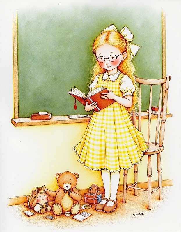 COLEÇÃO TRAÇOS HOLLY ESCOLINHA - 7 PAPÉIS DE CARTA