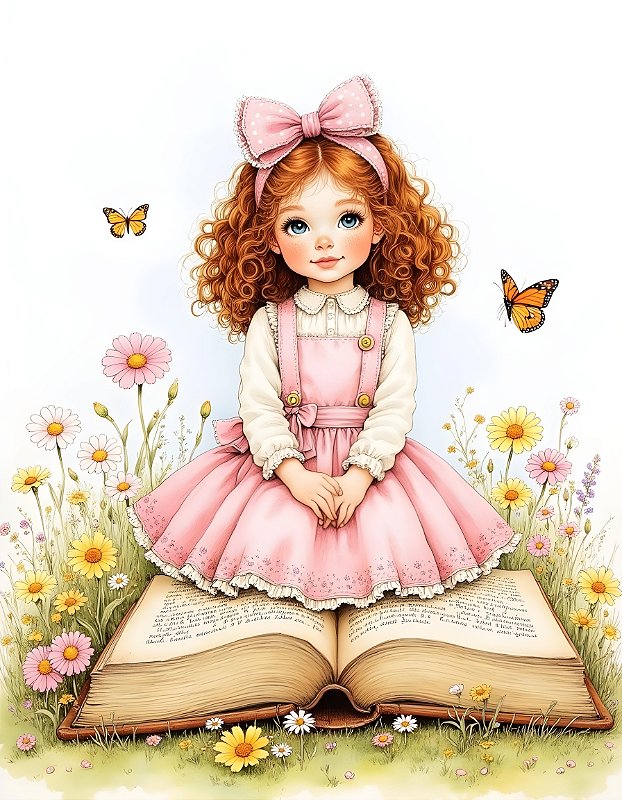 COLEÇÃO CODIGO MS6OVERPPS - 6 PAPÉIS DE CARTA DE BONEQUINHAS