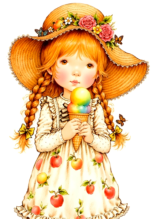 COLEÇÃO TRAÇOS SARAH SORVETE - 6 PAPEIS DE CARTA