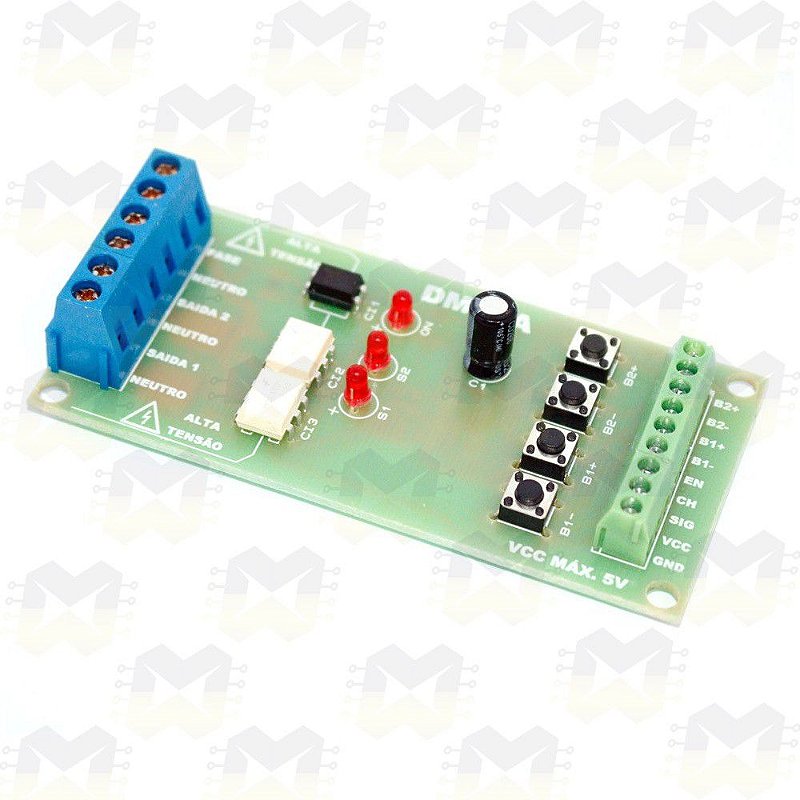 Módulo Dimmer AC de 2 Canais Bivolt para Arduino / ESP8266 / ESP32