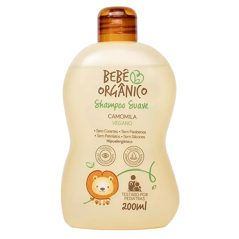 Shampoo Camomila Suave Bebê Orgânico - 200 ml - Bebê Orgânico