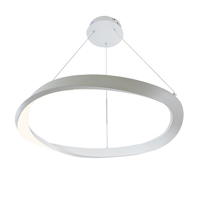 Pendente Mobius Branco 24W (D)60cm Orgânico | MOB1PD01BR060 - O