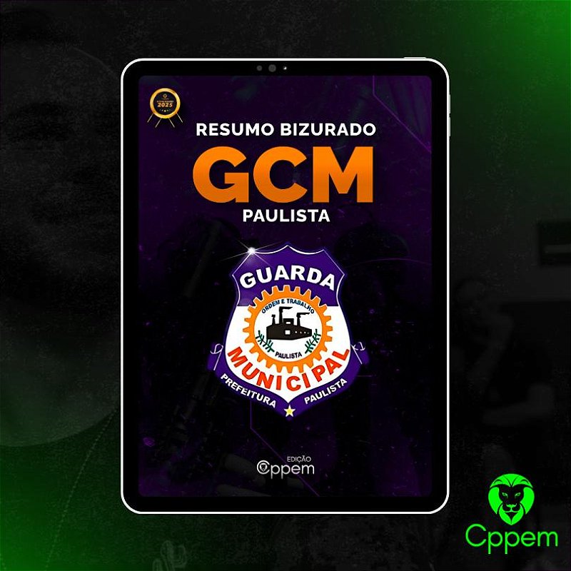 Caderno Tático De Questões | GCM Paulista