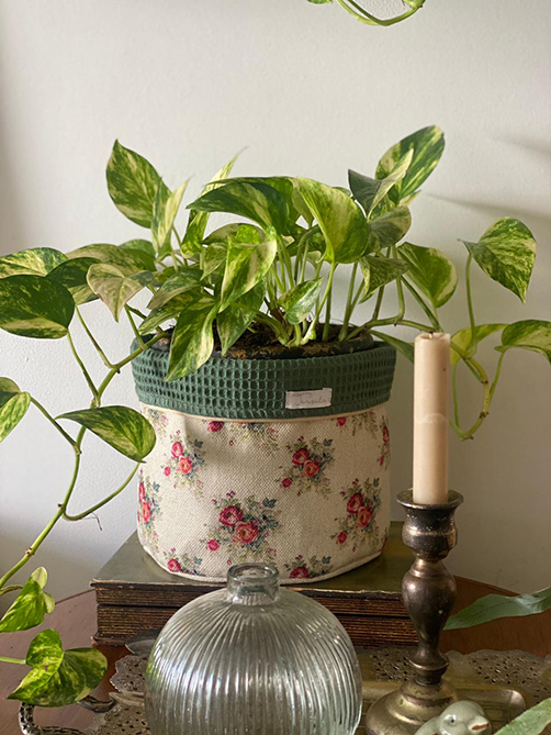 Cachepot Linho G estampa Lia 5433