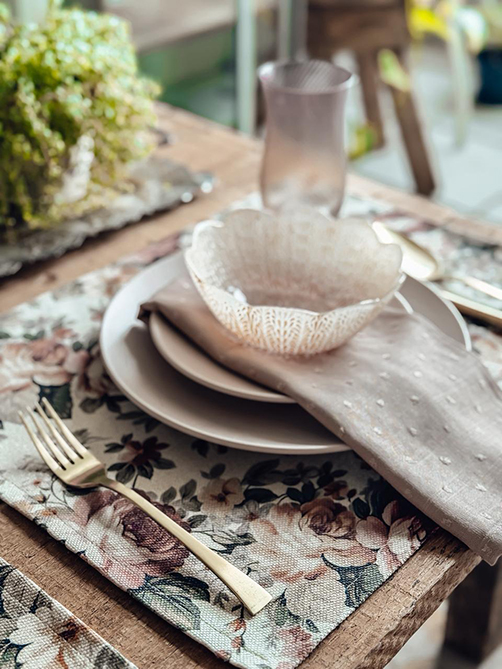 Lugar americano linho estampa Clair 5470