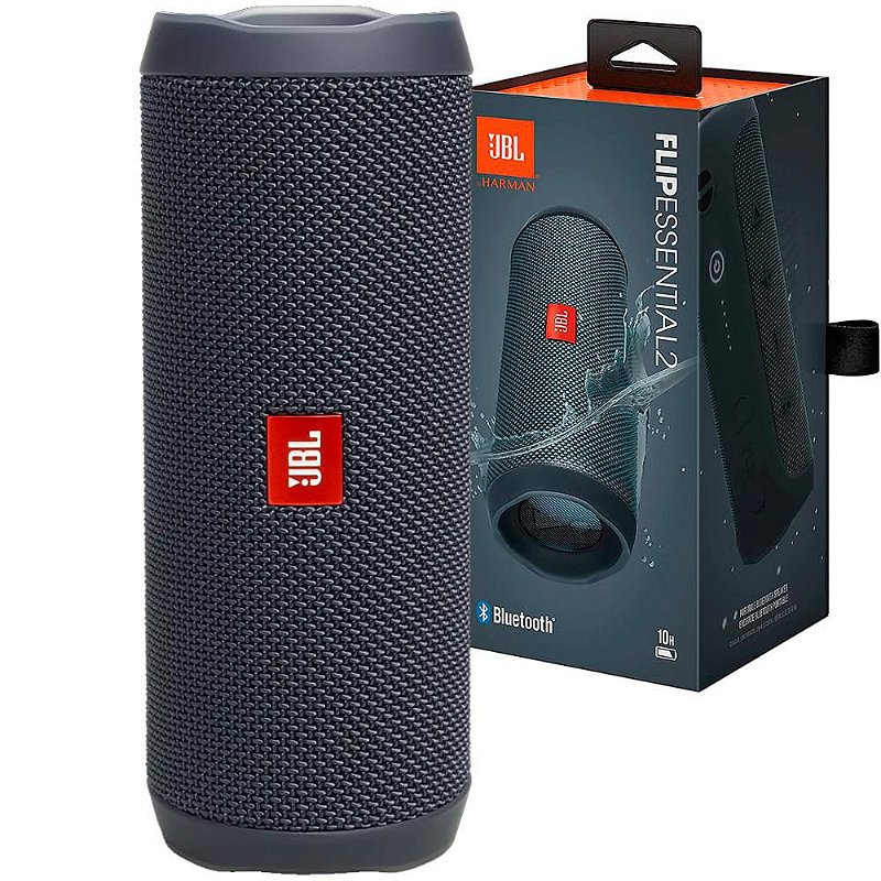Caixa de Som Portátil Bluetooth JBL Flip Essential 2 à Prova D