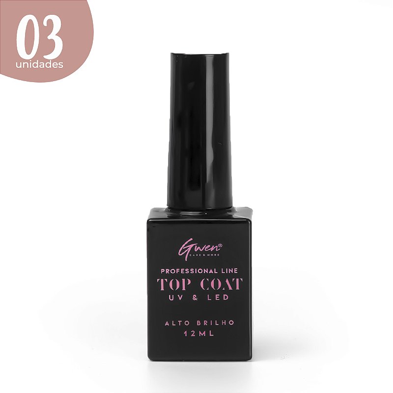 Top Coat Gwen - Kit com 3 Unidades