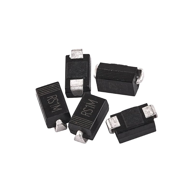 Diodo SMD RS1M DO214AC 1A 1000V - Tetracomp Componentes Eletrônicos Ltda.