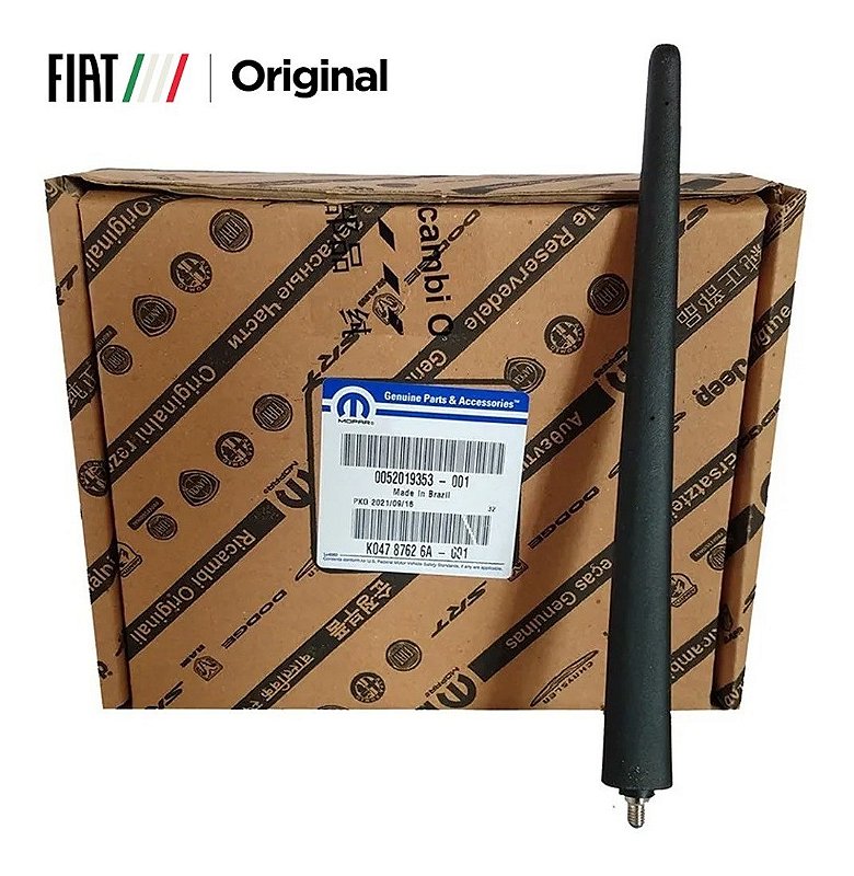 Antena De Techo Original Fiat 52068564 – Reemplazo Directo, 190mm, Color Negro