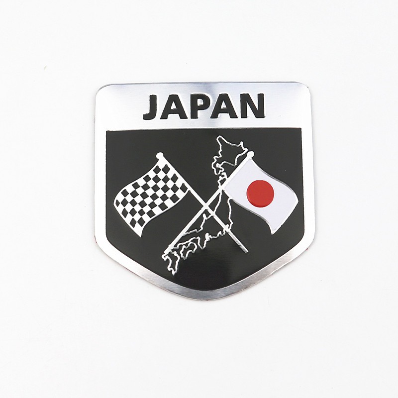 Adesivo Auto Bandiera Del Giappone - U24, 15x10 Cm, Resistente Ai Raggi UV E Graffi - 5
