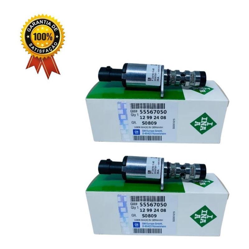 Par de Válvulas Solenoide Cabeçote Cruze Tracker Sonic 1.8