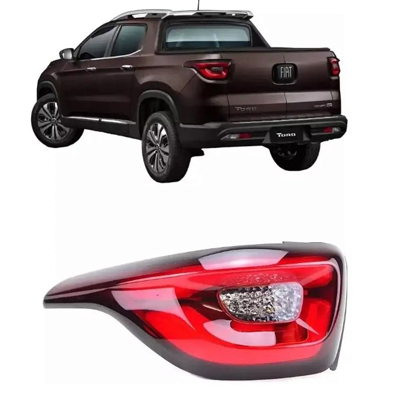 Lanterna traseira Esquerda Fiat Toro 2016 a 2022 Original 52180866 ...