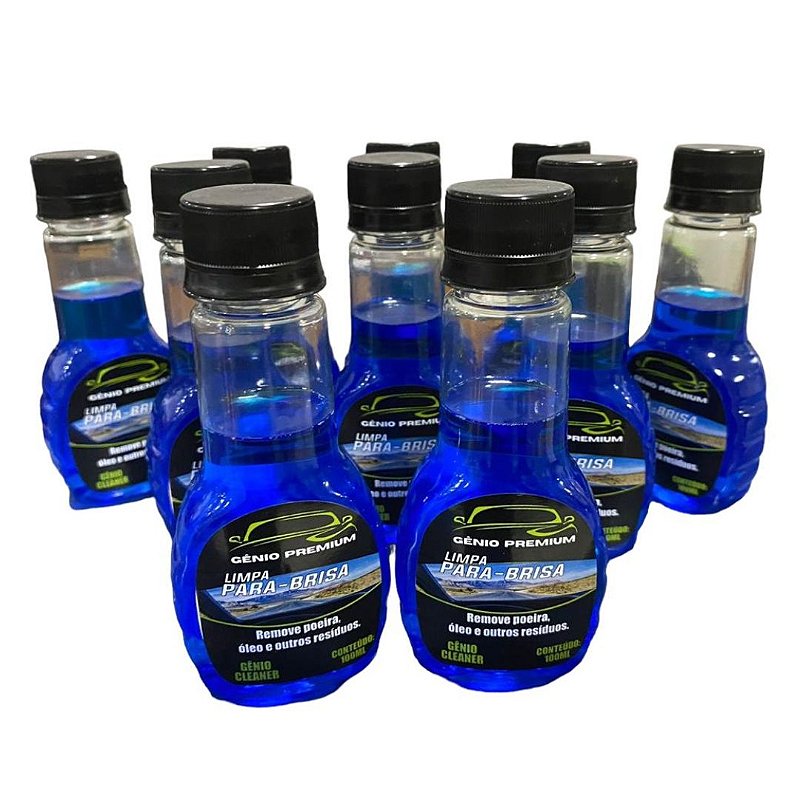 Kit 10 Limpa Parabrisa 100ml Limpeza De Vidros Fluido Genio - Peças ...