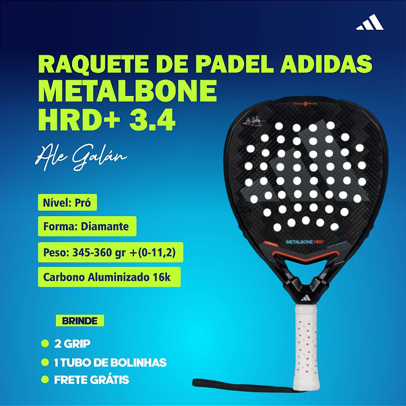 Raquete adidas Metalbone HRD+ 3.4 - Ale Galán - Favorita Padel