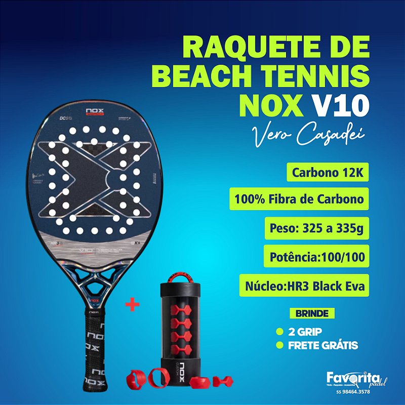 Raquete de Beach Tennis V10 2025 | NOX - By Vero Casadei