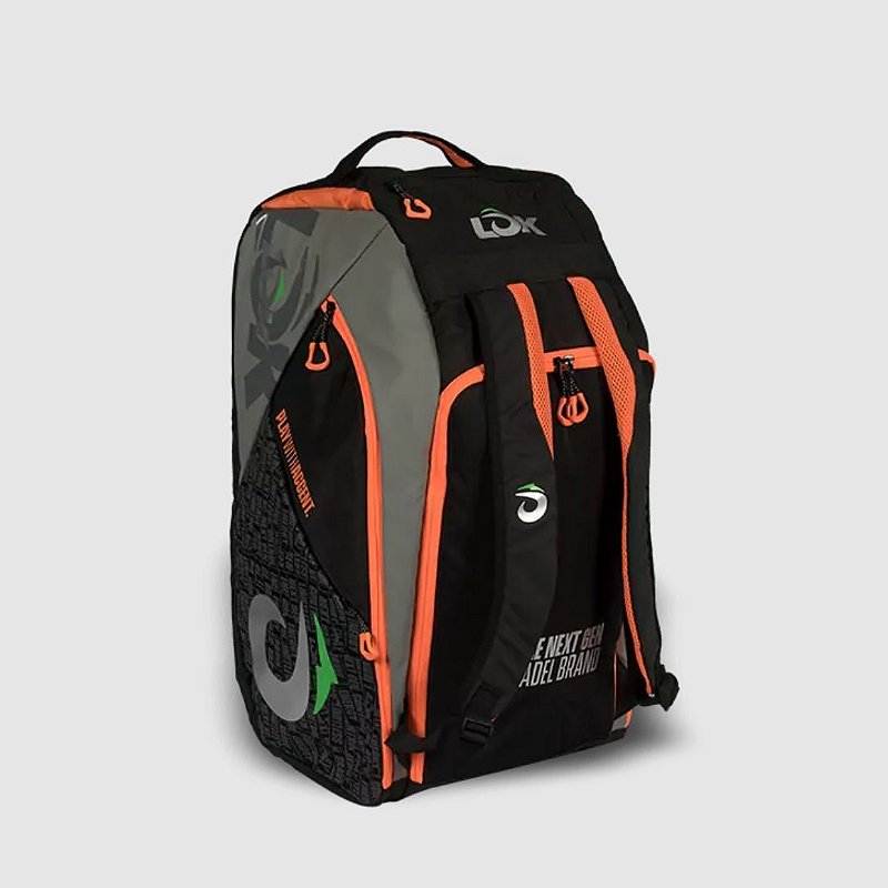 Raqueteira Lok MAXX GEN2 - Preta, cinza e laranja - Favorita Padel