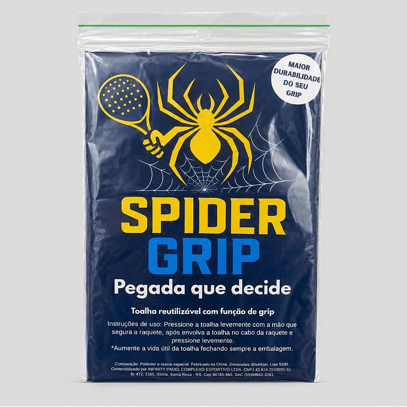 Toalha Reutilizável com Função de Grip Spider Grip - Favorita Padel