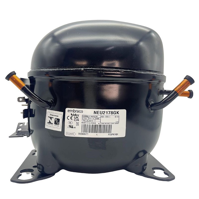 Motor Compressor Aspera 1 HP NEU2178GK Embraco Gás R404 220V - Karisfrio