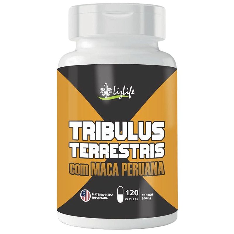 Tribullus Terrestris com Maca Peruana 120 Caps Liz Life Saúde In Natura