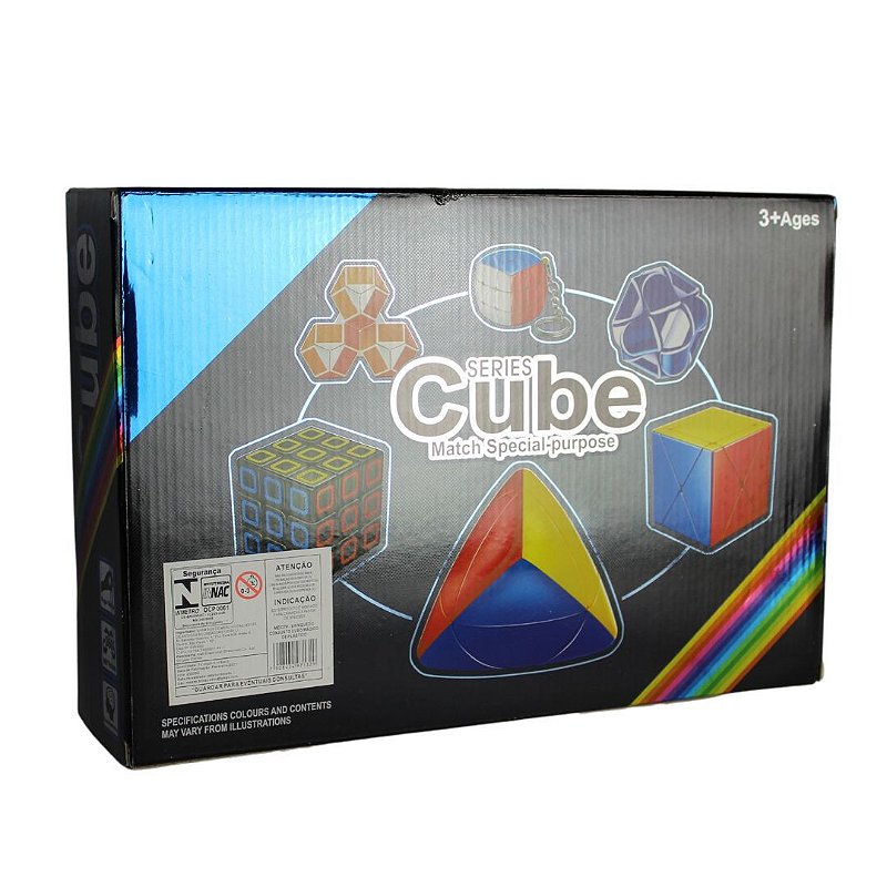 Kit Cubo Mágico Kit Com 06 Modelos Diferentes Mirror Blocks