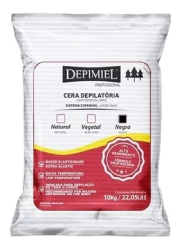 Cera Depilatoria Depimiel Negra 10kg Sistema Espanhol Empório