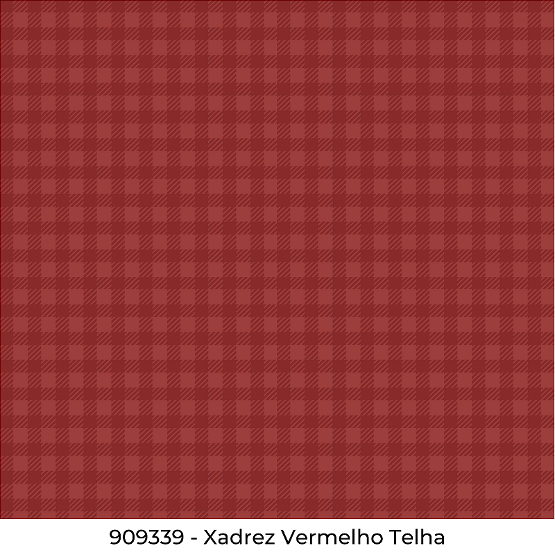 909312 - Xadrez Vermelho Claro Fat Quarter - Tecidos Fabricart