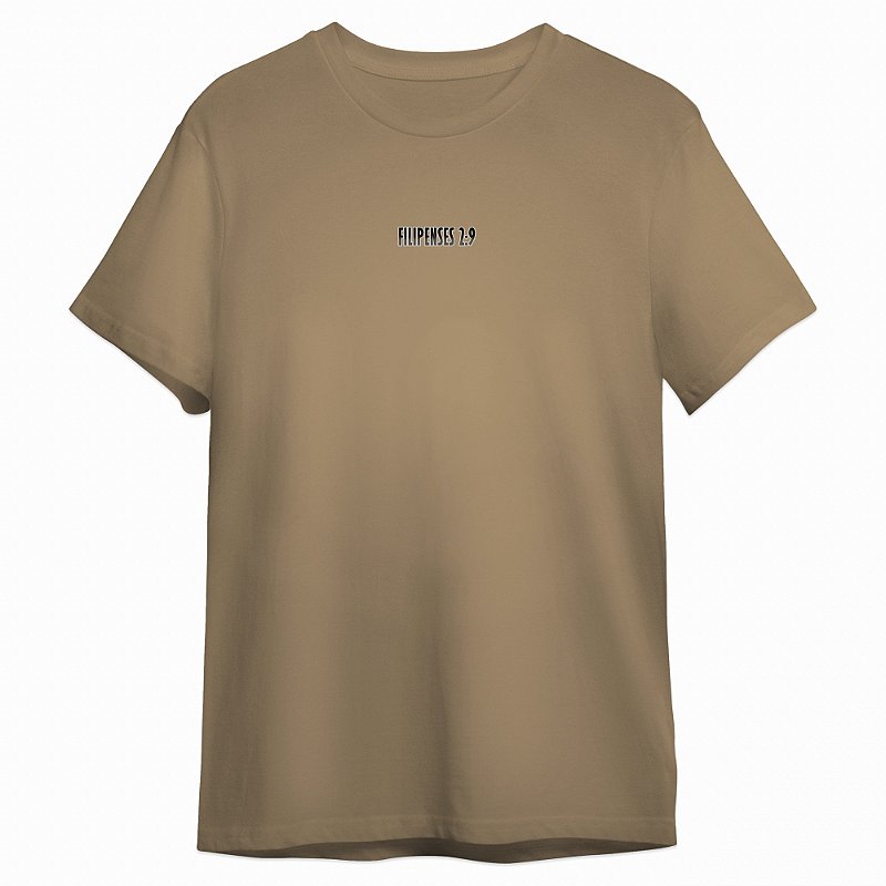 Camiseta Masculina Filipenses 2:9 "Jesus nome sobre todo nome" Coleção Moda Cristã