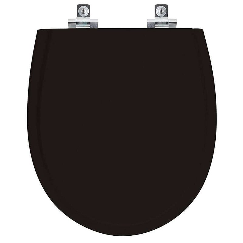 Assento Sanitário Soft Close Polo Preto para vaso Hervy - Pontto Lavabo