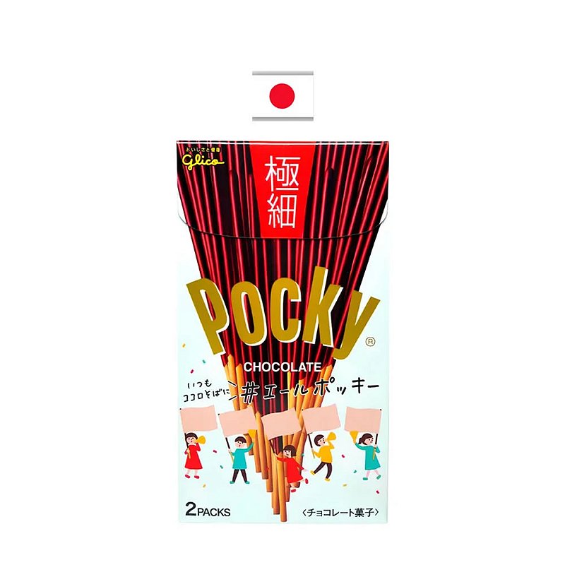 Biscoito Glico Pocky de Chocolate ao leite 69g - Japão - Super