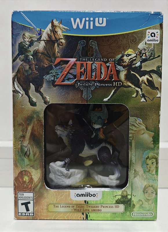 Zelda Twilight Princess Collector Wii U Avec Amiibo Wolf Link Bigbox, Neuf Sous Blister