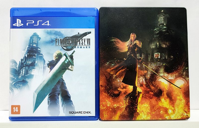 Final Fantasy VII Remake Steelbook Edition - PS4 - Semi-Novo