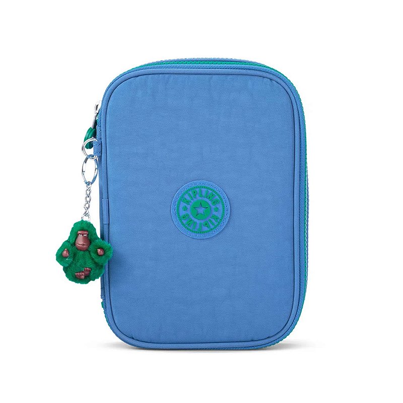 Estojo Kipling 100 Pens Azul e Verde - Viajante Moderno