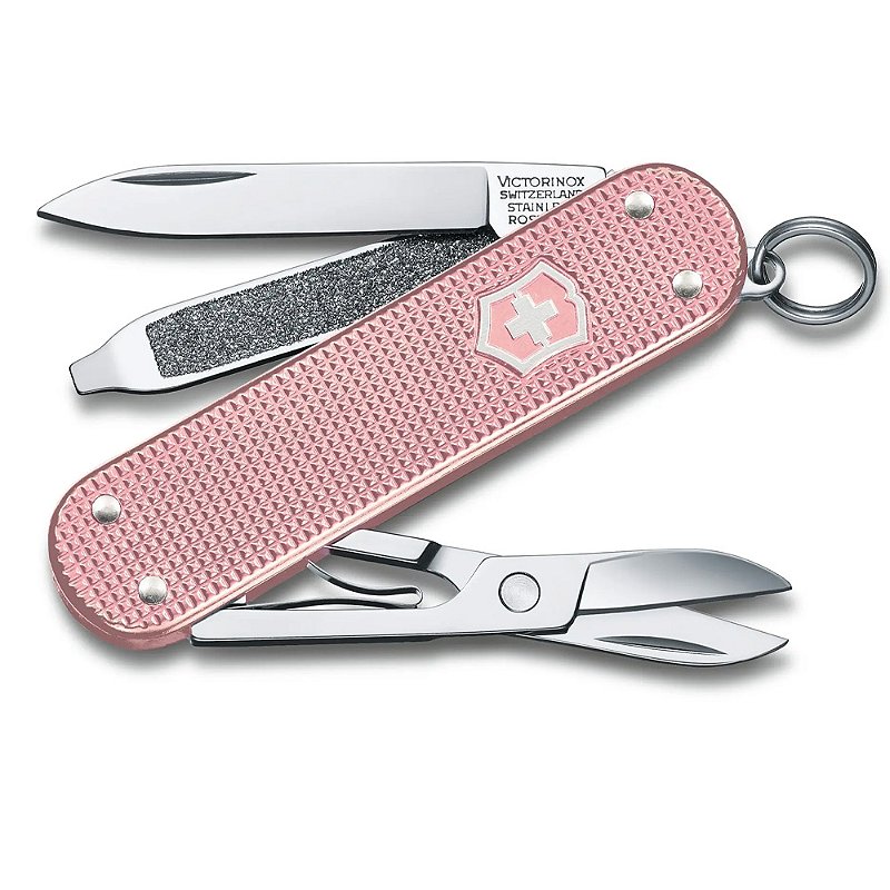 Canivete De Bolso Pequeno Victorinox Classic SD Alox Rosa - Viajante ...